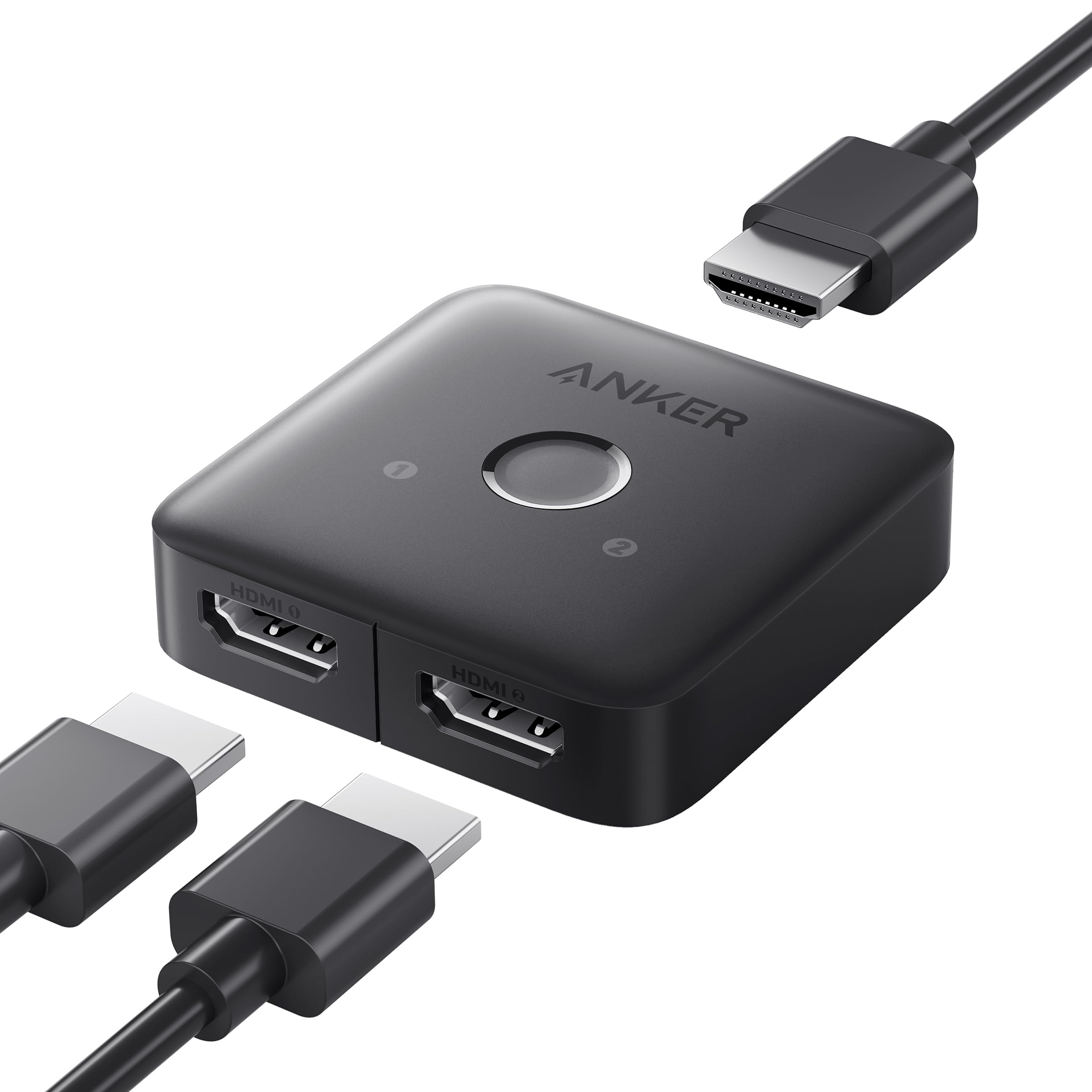 Anker HDMI Switch (2 in 1 out) Gray Anker HDMI Switch (2 in 1 out) Gray